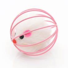 Cat Interactive Toy Stick Feather Wand With Small Mouse Cage Toys Plastic Artificial Colorful Cat Teaser Toy Pet Supplies 2024 - buy cheap