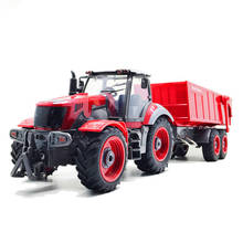 NEW RC Truck Farm Truck Remote Control  6 Ch 4 Wheel Tractor Auto Dumper Electronic Hobby Toys For Kids Christmas Gift 2024 - buy cheap