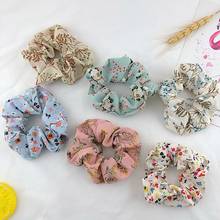 Women Floral Hair Scrunchie Elastic Hair Band For Lady Girls Ponytail Holder Rubber Band Elegant Hair Rope Hair Accessories 170 2024 - buy cheap