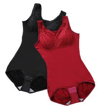 Conjunto de ropa interior térmica para mujer, Bodys gruesos para mantener el calor, otoño e invierno, Negro, Rojo, con copa 2024 - compra barato