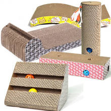 Creative Cat Scratch Board With Ball Corrugated Cat Sofa Catnip Pet Toy Game Scratching Kitten Corrugated Paper Pad Pet Products 2024 - buy cheap