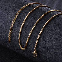 Colar de aço inoxidável 20 tamanhos 316l, corrente para colar diy espessura de 1.5mm para mulheres, colar de joias 2024 - compre barato