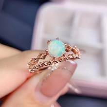 100% Natural and Real Opal Ring  925 sterling silver Ring  For Anniversary 2024 - buy cheap