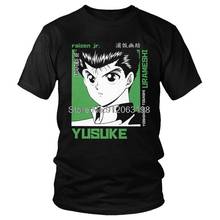 Tvoe Yu Hakusho T-shirt Men Fashion T Shirt Short Sleeve  Cotton Anime Manga Yusuke Urameshi Tshirt Urban Tee Tops 2024 - buy cheap