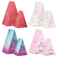 10pcs Cone Candy Box S/L Printed Gift Bag Boxes For Wedding Birthday Baby Shower Party Supplies Chocolates Gifts Packaging Decor 2024 - buy cheap