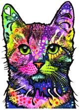 Dawasaru Cat Colored Car Sticker Personalized Sunscreen Decal Laptop Truck Motorcycle Auto Accessories Decoration PVC,15cm*10cm 2024 - buy cheap