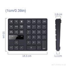 Teclado numérico inalámbrico para ordenador portátil, teclado Digital de carga de 35 teclas, 2,4G, USB, Mini Numpad D17 20, envío directo 2024 - compra barato