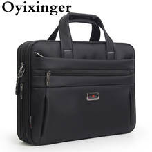 Oyixinger oxford bolsa de alta qualidade para 15.6 Polegada portátil maleta negócios dos homens à prova dwaterproof água sacos para o sexo masculino a4 armazenamento documento 2024 - compre barato