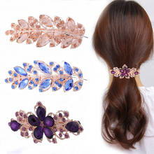 2020 Vintage Rose Rhinestone Jewel Hairpin Women Hair Clips Barrettes Hair Claws Girls Hair Accessories Haar Headwear akcesoria 2024 - buy cheap