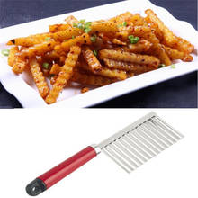 Cuchillo ondulado para cortar patatas y frutas, pelador de acero inoxidable, utensilios de cocina, accesorios, 2020 2024 - compra barato