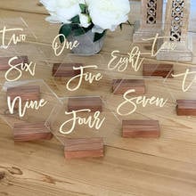 Número de mesa de boda acrílico hexagonal personalizado, señales geométricas de mesa de boda, número de mesa de plexiglás para decoración de fiesta de boda 2024 - compra barato