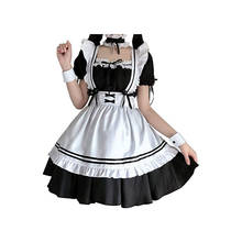 Women Lovely Maid Cosplay Costume XXXXXL Lolita Long Dresses Black Animation Japanese Outfit Dress Clothes Costumes Accessories 2024 - buy cheap