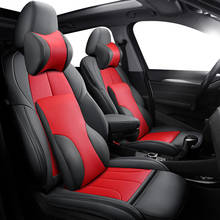 Couro capa de assento do carro para mitsubishi lancer 9 10 outlander xl pajero sport 4 asx acessórios capas para assentos de carro 2024 - compre barato