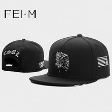 Fei m moda chefe ajustável snapback boné de beisebol indiano ao ar livre à prova de vento adulto casual esportes chapéu de basquete 6 2024 - compre barato