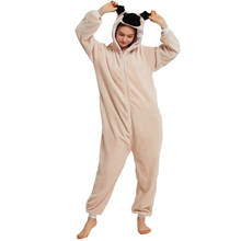 Pijama de flanela feminino, pijama adulto de gato fofo de costura totoro com desenho de animal 2024 - compre barato