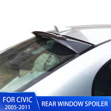 Car Rear Window Roof Spoiler Wing Visor Gloss Black For Honda Civic 4DR 2005-2011 Sedan Auto Accessories Car Styling Roof Wings 2024 - buy cheap