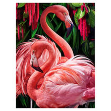 New 5D DIY Full Round/Square Diamond Painting Flamingo 3D Embroidery Cross Stitch Rhinestone Mosaic Home Dector Art Y531 2024 - buy cheap