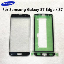 ЖК-дисплей для Samsung Galaxy S7 Edge, G935, G935F, S7, G930, G930F, внешняя сенсорная панель, замена стекла, переднее стекло, объектив 2024 - купить недорого