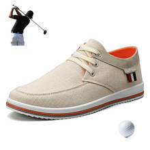 Tênis masculino de lona golf 2020, calçado esportivo respirável para caminhada ao ar livre 2024 - compre barato