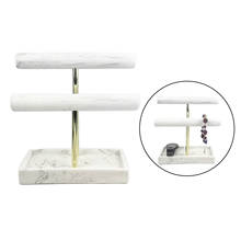 2 Tiers Luxury Marble Watch Holder Display Stand Jewelry Bracelet Bangle Watch Strap Case Jewelry Organizer Showcase 2024 - buy cheap