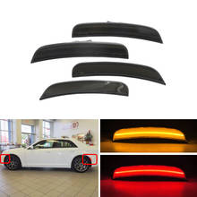 4x F&R Amber Red Led Side Marker Lights For Chrysler 300 2015 2016 2017 2018 Clear/Smoke 2024 - buy cheap