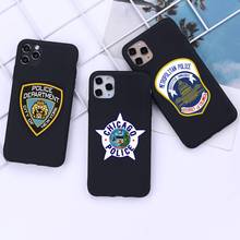 Funda de teléfono con logotipo de policía de las ciudades de EE. UU. Para iphone 12, 11 Pro, Mini, XS MAX, 8, 7, 6, 6S Plus, X, 5S, SE, 2020, XR 2024 - compra barato