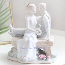 Nordic Creative ceramics Couple hugging modern Home Decorative ornaments wedding gift miniature figurines decoration accessories 2024 - compre barato