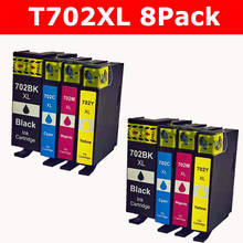 Сменный картридж для принтера для Epson 702XL 702 XL T702XL высокий выход для использования с рабочей силы Pro WF-3720 WF-3730 WF-3733 принтер 2024 - купить недорого