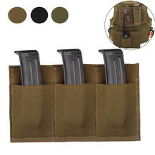 Tactical Molle Magazine Pouch Quick Release Triple Mag Bag Universal Elastic Flashlight Radio Holder Case Hunting Cartridge Bag 2024 - buy cheap