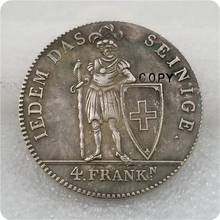 Cópia de moeda de prata fragrância 1816 v r suíça 4 2024 - compre barato