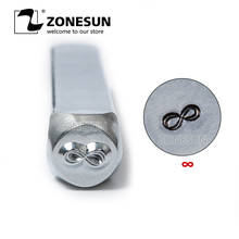 Zonesun molde de metal para estampagem, logotipo do alfabeto, bijuteria infinito, de aço personalizado, ferramenta de marcação, para pulseira de anel e colar 2024 - compre barato