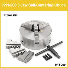 Mandril autocentrante de 3 mandíbulas, alta precisión, K11-200, para uso Industrial en torno de Metal 2024 - compra barato