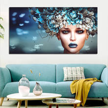 Mulher moderna pintura em tela impressões da arte da parede poster e impressões fotos decoração para casa sala de estar sem moldura 2024 - compre barato