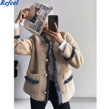 Za Jacket Women Fashion Thick Warm Jacket Coat Vintage Long Sleeve Pockets Female Outerwear Chic Tops 2024 - buy cheap