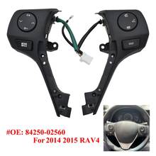 Al22-para toyota corolla 2014 2015 rav4 volante interruptor de controle remoto botão do carro multifunções cruzeiro de áudio 84250-02560 2024 - compre barato