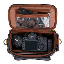 DSLR Camera Bag Batik Canvas Shoulder Bag For Canon Nikon Sony Lens Pouch Waterproof Photography Photo Oil Wax Sling Handbag 2024 - buy cheap