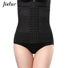 Jielur Women Slimming Belt Hollow Out Latex Waist Trainer Intimates Corset Strapless Solid Color Slim Body Shaper Bustiers S-3XL 2024 - buy cheap