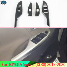 For TOYOTA Sienna (XL30) 2015-2020 Car Accessories ABS Door Window Armrest Cover Switch Panel Trim Molding Garnish 2024 - buy cheap