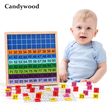 Montessori Materials Educational Toys for Children 1-100 Digital Board Business Montessori Educational Kids Wooden Toys 2024 - buy cheap