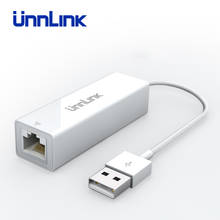 Unnlink USB Ethernet адаптер USB 3,0 1000 м USB 2,0 100 м RJ45 Lan Ethernet USB сетевой адаптер для Mi Box Smart tv ноутбука 2024 - купить недорого