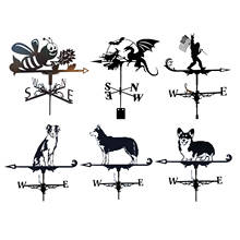 Farmhouse Weather Vane Roof Mount, Wind Direction Indicator Craft Retro Garden 2024 - buy cheap