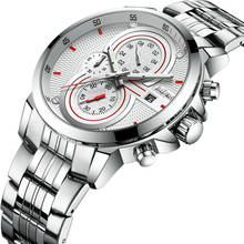 BIDEN Brand Men's Watch Full Automatic Quartz Watch Business Leisure Waterproof Steel Belt Double Calendar Authentic Watch 2024 - buy cheap