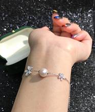 Pulsera de plata de ley 925 con flores, accesorios de montaje, piezas Base para brazalete, perlas de ágata de cristal, cuentas de Jade y Coral 2024 - compra barato