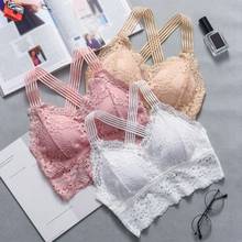 Sexy Lace Strap Bras Tops Tube Chest Wrap Woman Underwear Cross Beauty Back Tank Tops 2024 - buy cheap