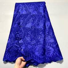 African Swiss Lace Bazin Riche Fabric With Brode 2021 Latest Fashion Embroidery Swiss Voile Lace In Switzerland Dubai Fabric 5Y 2024 - buy cheap