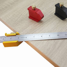 Steel Ruler Positioning Block gauge 45 90 Angle Line marking gauge for Scriber Locator DIY Carpentry Scriber Measuring Tools 2024 - buy cheap