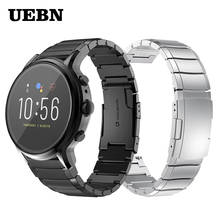 UEBN 22mm Stainless Steel Watchband Band For Fossil Gen 5 Smart watch Metal Strap For Fossil Gen 4 Gen 5 Bracelet Accessories 2024 - buy cheap