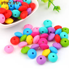 TYRY.HU 50pcs Silicone Teething Beads Baby Teethers Pacifier Clips Accessories DIY Pacifier Name Nursing Necklace Decoration 2024 - buy cheap