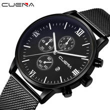 Fashion Watch men Luxury top brand CUENA steel mens watches waterproof Wristwatch Men Clock quartz watch silver sports casual 2024 - buy cheap