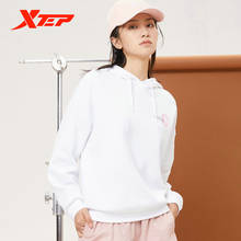 Xtep Sports Sweatshirt Atumn Winter 2020 New Arrival Women's Trend Loose Hoodie Casual Top 880328050032 2024 - buy cheap